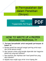 Pertemuan 2 - Penentuan Tema, Topik Penelitian