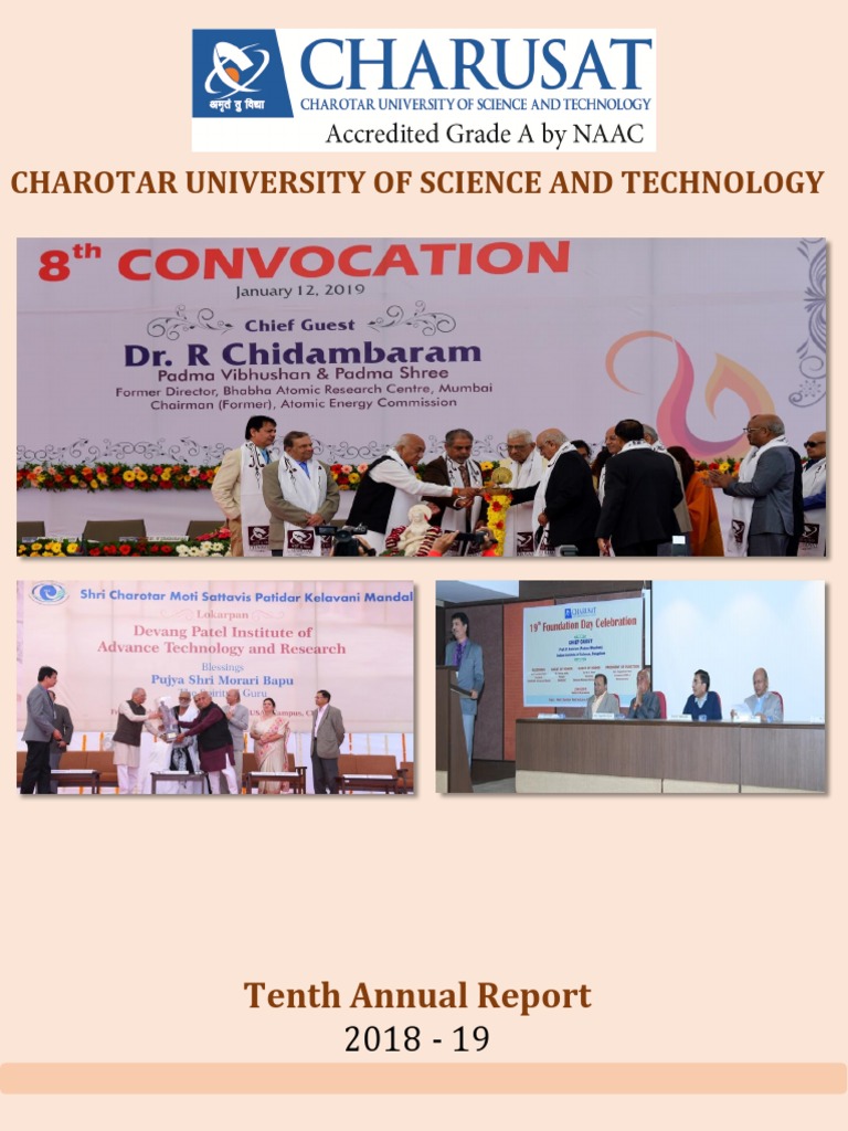 Charusat 10thannualreport Pdf Laboratories Doctor Of Philosophy
