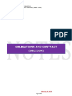 Obligations and Contract (Oblicon)