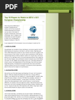 Download Top 10 Players to Watch in UEFAs U21 European Championship by batence1986 SN57517089 doc pdf