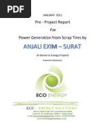 Pre Project Report For Waste Tire To Energy