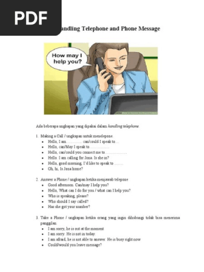 Materi Handling Telephone and Phone Message