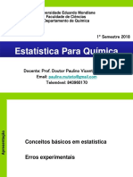 Estatística para Química: Conceitos Básicos