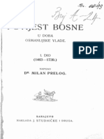 Milan Prelog - Povijest Bosne U Doba Osmanlijske Vlade I Dio - 1463-1739
