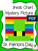 Hundreds Chart Mystery Picture: St. Patrick's Day