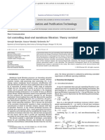 Gel Controlling Dead-End Membrane Filtration