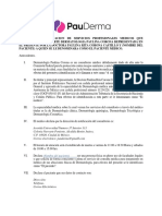 Contrato de Prestacion de Servicios Profesionales Medicos Pauderma