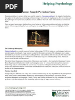 Download Famous Forensic Psychology Cases by Helping Psychology SN57518752 doc pdf