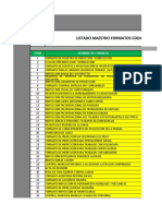 LISTADO MAESTRO CODIGOS DE FORMATOS