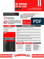 BOLETIN DE PRENSA 45 vs. TIBURONES DE LA GUAIRA 2021 2022