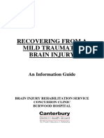 Recovering From a Concussion: An Information Guide