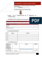 Formato Propuesta de Investigacion Segunda Entrega