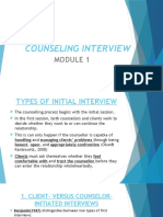 M 1 Five Stage Model of Counseling