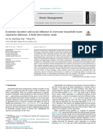 Economic incentive and social influence to overcome household waste separation dilemma_ A field intervention study