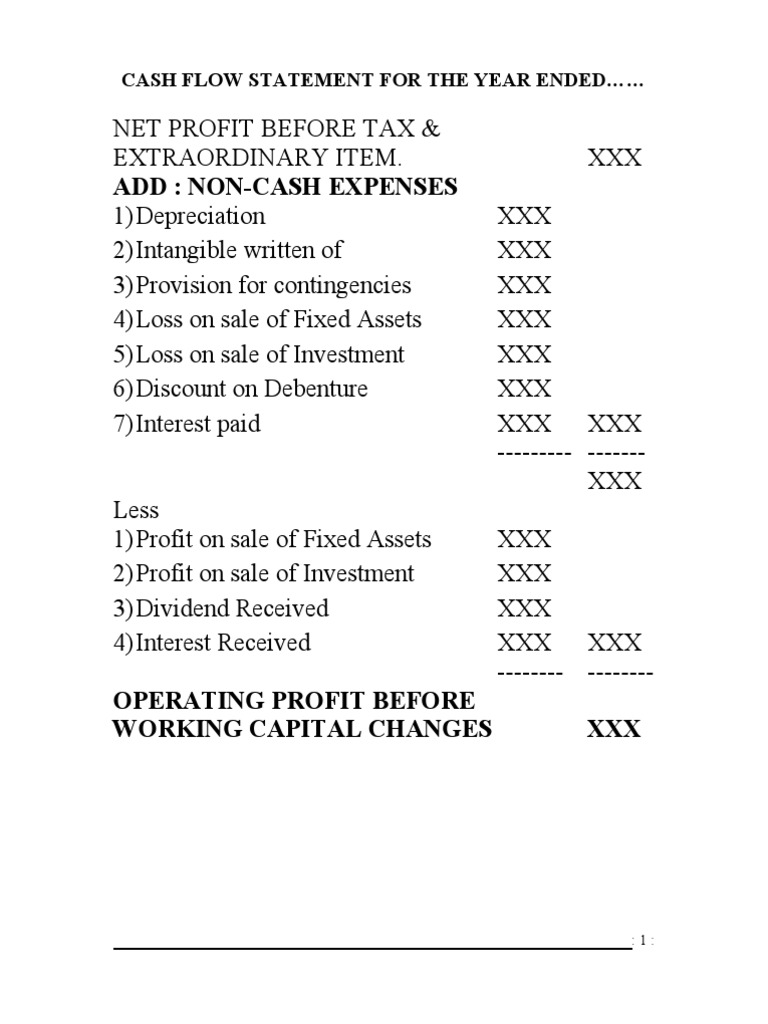 Cash Flow Statement Overview 2023 | PDF