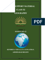 Geography Support Material Class XI - Term I