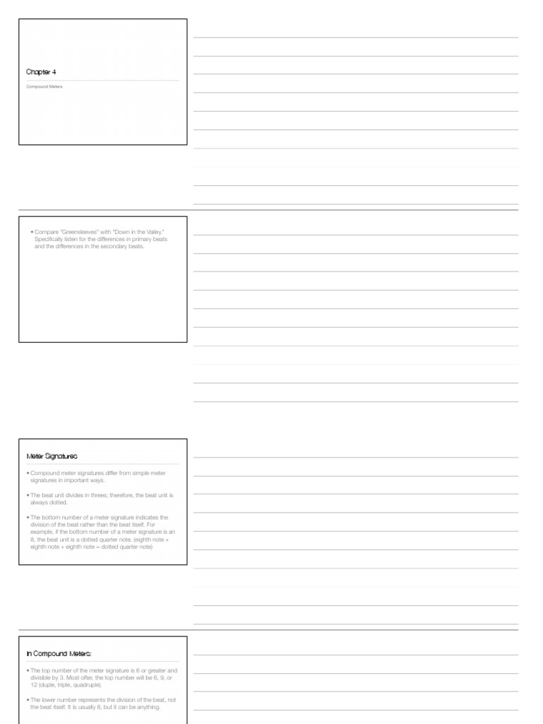 Chapter 4 - Textbook Summary | PDF | Music Theory | Performing Arts
