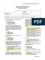 Practica #21 Gestión de La Calidad