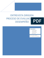 Evaluación de Desempeño Trabajo 02 - Entrevista Dirigida Proceso de ED (Grupal)