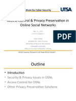 Access Control & Privacy Preservation in Online Social Networks