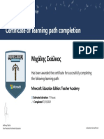 Certificate of Learning Path Completion