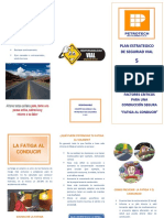 Folleto 5- Fatiga al Conducir - Seguridad Vial Petrotech