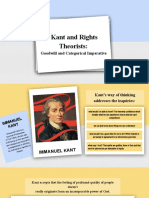 Kant and Rights Theorists:: Goodwill and Categorical Imperative