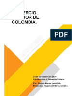 Comercio Exterior de Colombia - Balanza Comercial DV