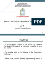 Chapter Seven: Introduction To The Internet and Web System