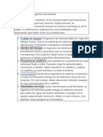 Trabajo en Equipo: Habilidades de Un Ingeniero de Sistemas