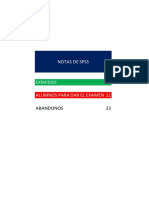 Notas de SPSS