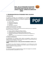 Plan General de Actividades Pasantes Instituto de Investigación de Práctica Forense y Consultorios Jurídicos Derecho Umsa