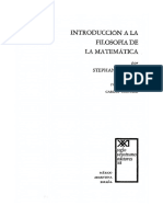 Korner Stephan - Introduccion A La Filosofia De La Matematica
