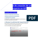 Manual de Creación de Proyecto GIT