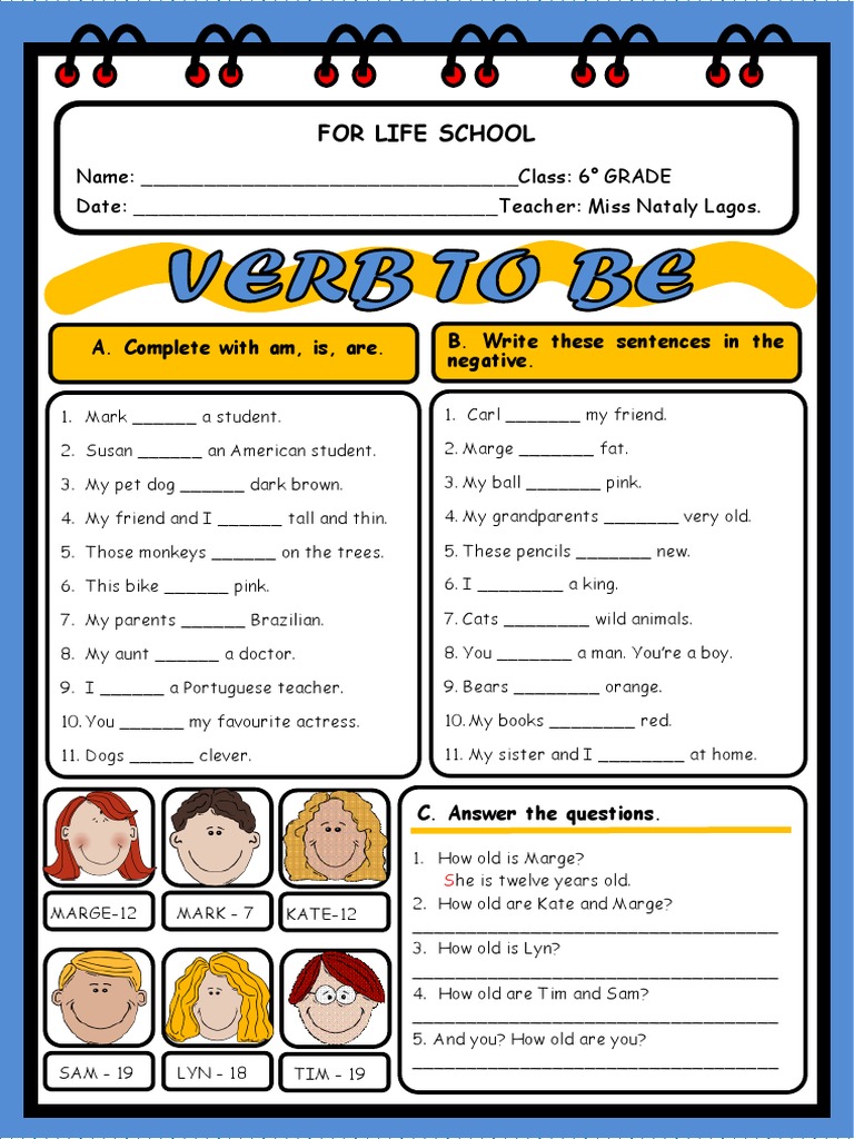 Verb To Be Exercises Feedback  PDF