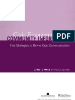 Civic Engagement and Community Information: Five Strategies to Revive Civic Communication