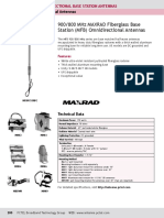 900/800 MHZ Maxrad Fiberglass Base Station (MFB) Omnidirectional Antennas