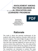 Parental Involvement Among Autism Spectrum Disorder in Special