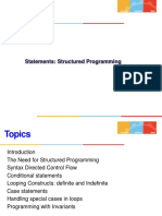 Structured Programming Statements