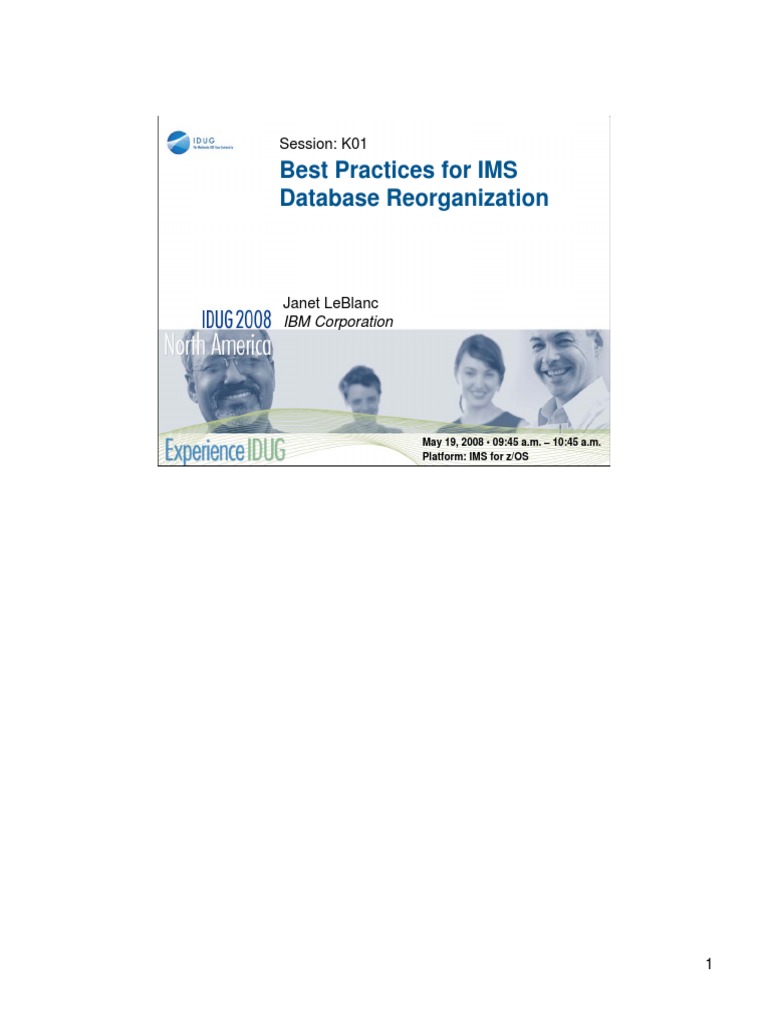 IMS Database Reorganization Best Practices | PDF | Databases | Database ...