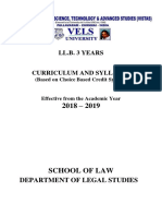 Ll.B. 3 Years: Department of Legal Studies