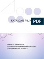 Kata Dan Pemilihan Kata