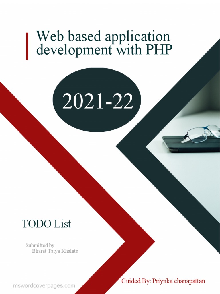 Web Based Application Development With PHP: TODO List | PDF | Php ...