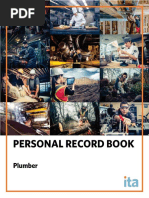 Personal Record Book: Plumber