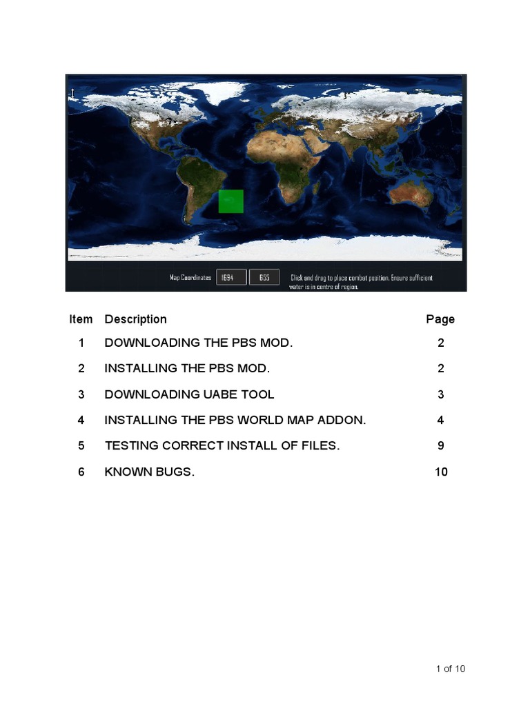 PBS Mod and World Map Install Guide | PDF | Computer File | Directory ...