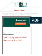 300+ TOP Sap Mm Interview Questions