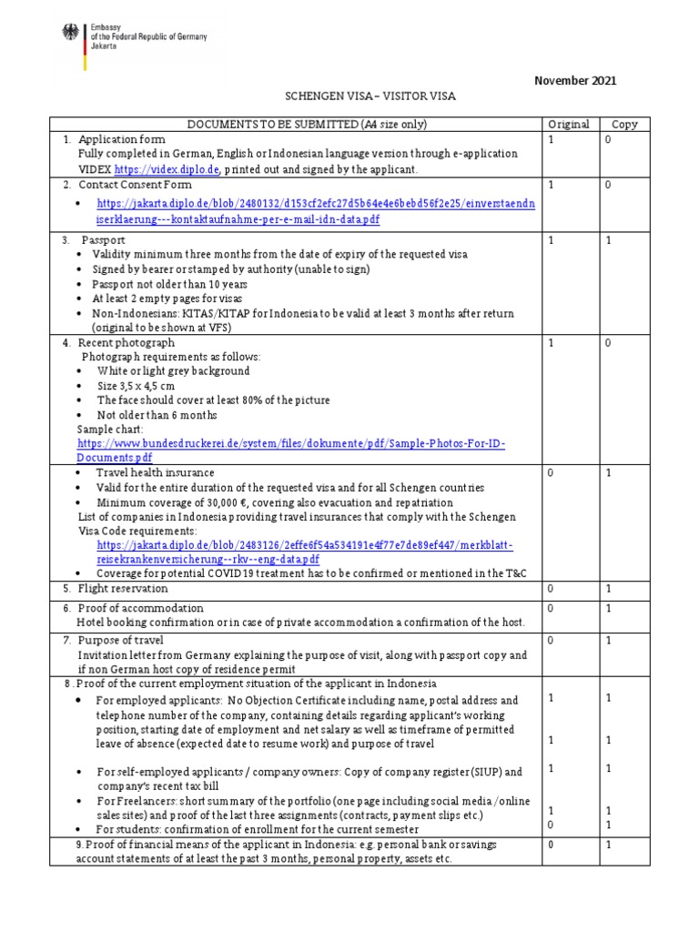 Checklist Visitor Data | PDF | Travel Visa | Passport