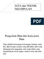 Jenis Data Dan Teknik Mengumpulkan