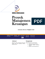 Pertemuan 10 - Proyek Manajemen Keuangan