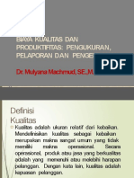 Biaya Kualitas Dan Produktivitas